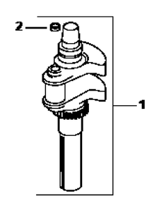 Crankshaft Diagram and Parts List for Z-FORCE44 17AH3AGL-17AH3AGL709-17AH3AGL710 Cub Cadet Lawn Tractor